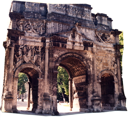 Roman triumphal arch, Orange, Provence